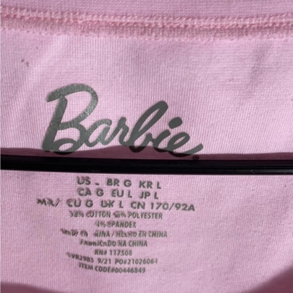 Forever 21 X Barbie Longsleeve Cropped Top - Picture 2 of 3